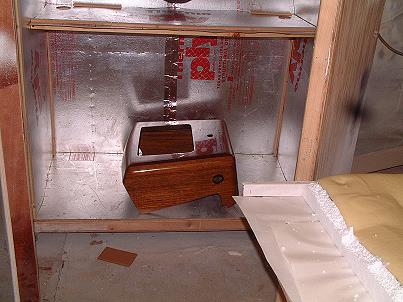 "Zero Cavity"  Teak Console Pod