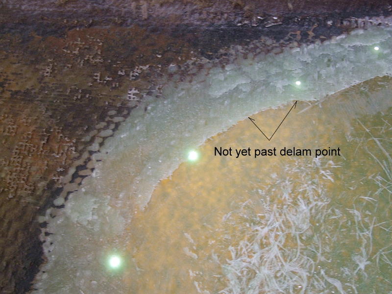 Hull Repair -- Working from the inside