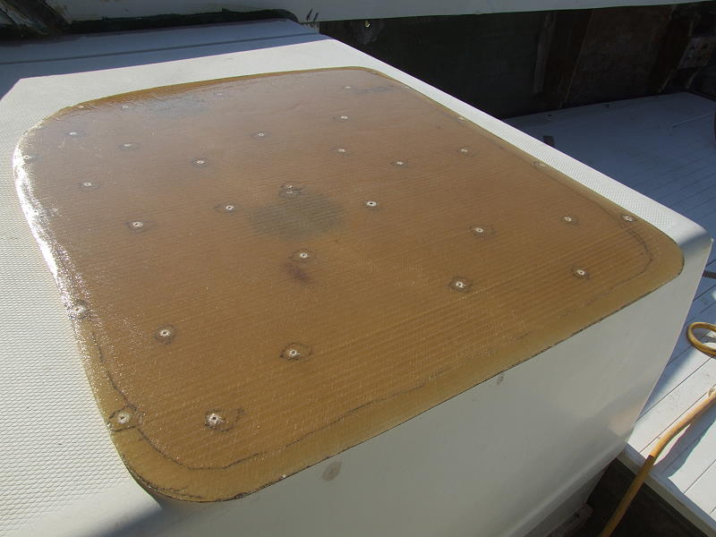 Hull Repair -- Working from the inside