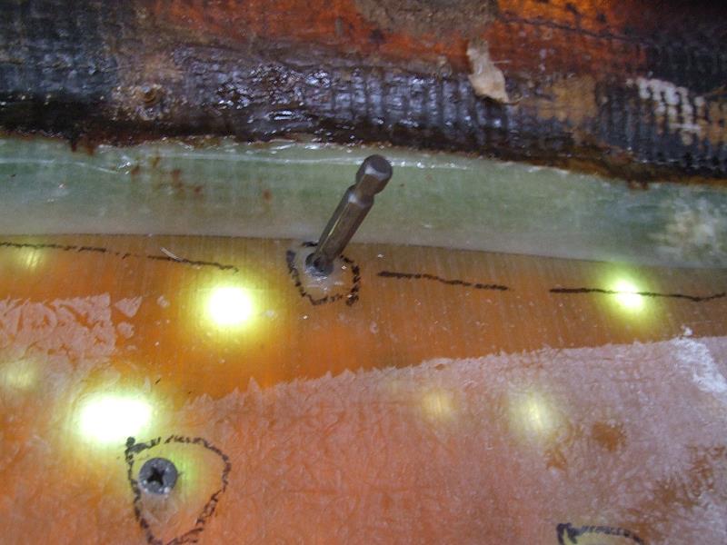 Hull Repair -- Working from the inside