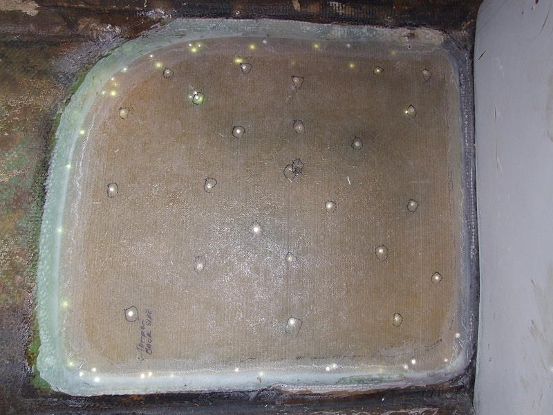 Hull Repair -- Working from the inside