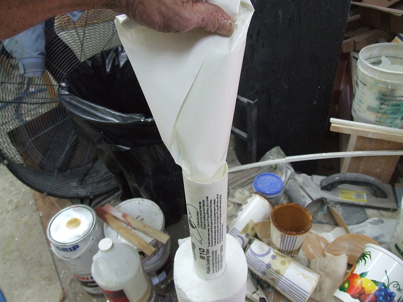 Thickened Resin to be loaded into caulk tube