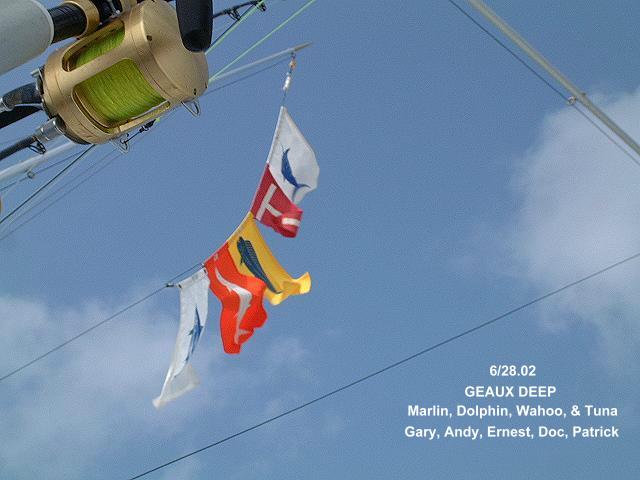 Laundry Flying from "Geaux Deep" on the last day...